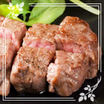 黒毛和種のランプ肉ステーキ